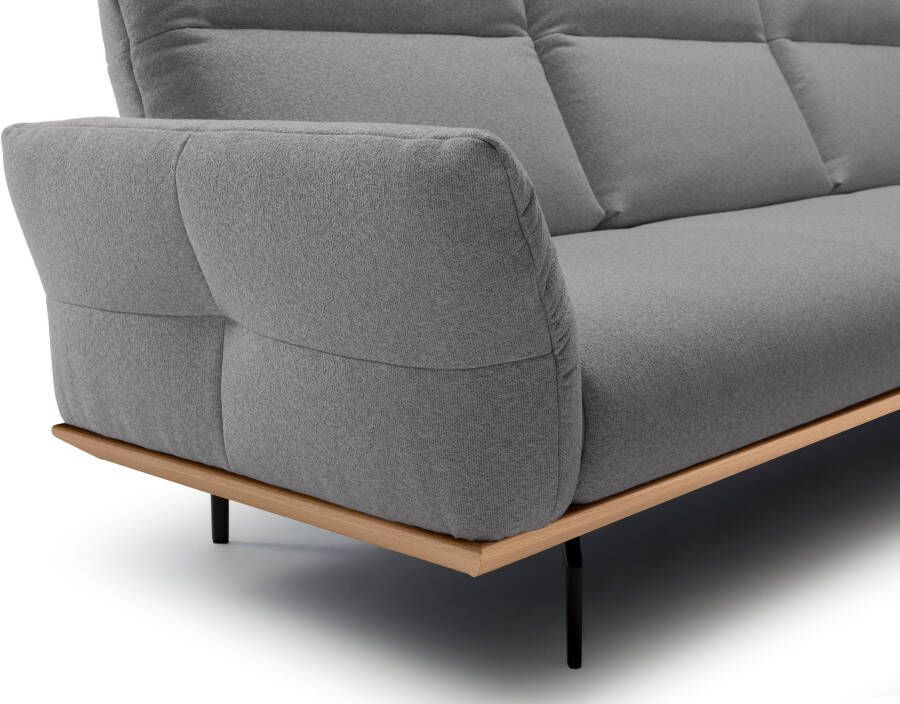 OTTO Creation BY ROLF BENZ Hoekbank Hs.460 Sokkel in eiken onderstel in umbra grijs breedte 338 cm - Foto 2