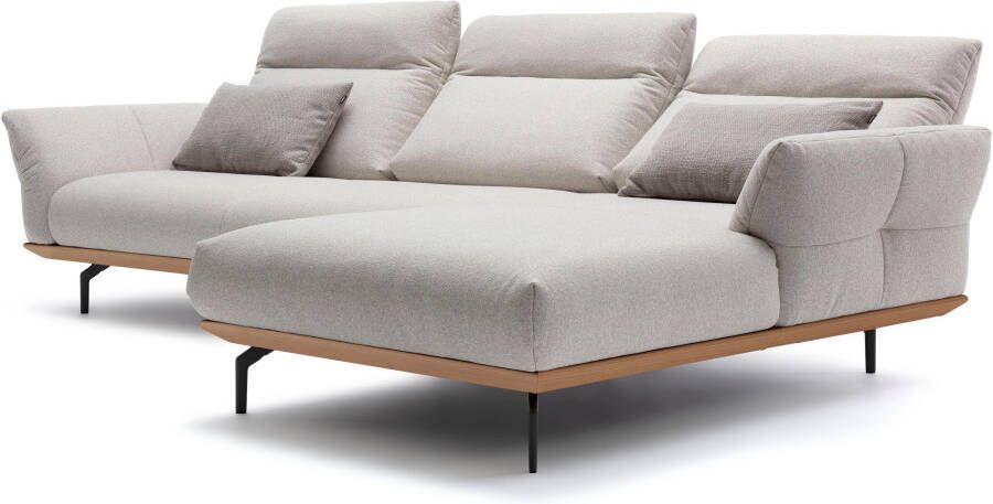 OTTO Creation BY ROLF BENZ Hoekbank Hs.460 Sokkel in eiken onderstel in umbra grijs breedte 318 cm - Foto 7