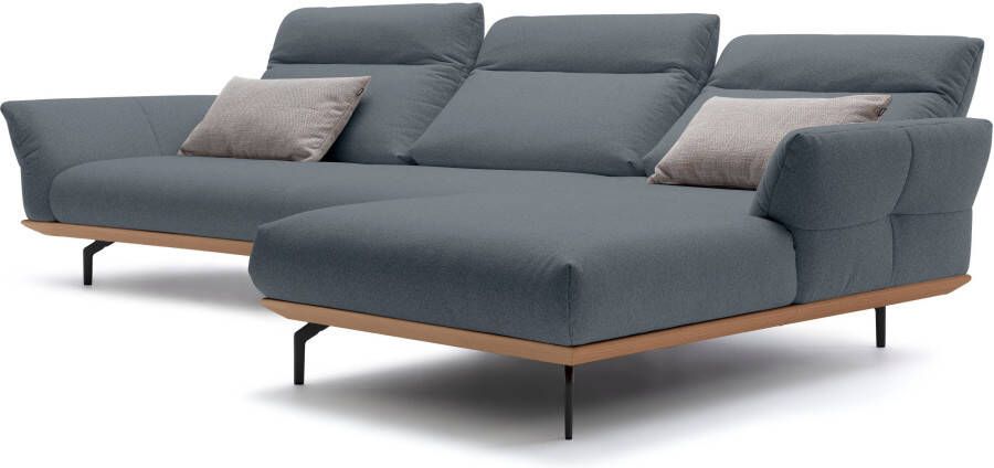 OTTO Creation BY ROLF BENZ Hoekbank Hs.460 Sokkel in eiken onderstel in umbra grijs breedte 338 cm - Foto 6