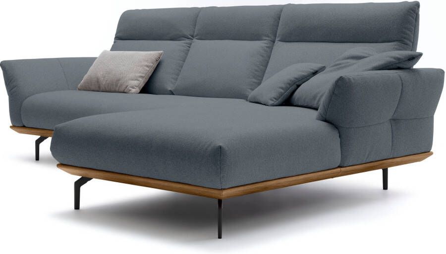 OTTO Creation BY ROLF BENZ Hoekbank Hs.460 Sokkel in walnotenhout onderstel in umbra grijs breedte 298 cm - Foto 5