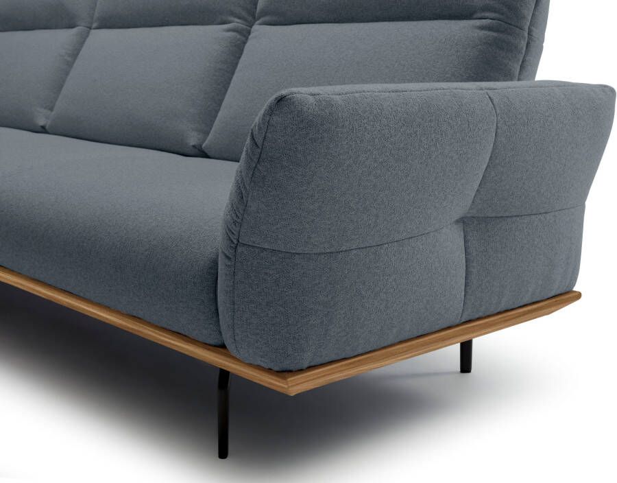 OTTO Creation BY ROLF BENZ Hoekbank Hs.460 Sokkel in walnotenhout onderstel in umbra grijs breedte 338 cm - Foto 2