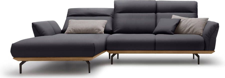 OTTO Creation BY ROLF BENZ Hoekbank Hs.460 Sokkel in walnotenhout onderstel in umbra grijs breedte 298 cm - Foto 11