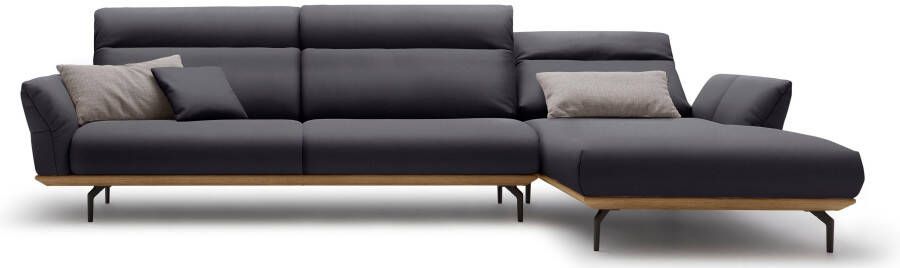 OTTO Creation BY ROLF BENZ Hoekbank Hs.460 Sokkel in walnotenhout onderstel in umbra grijs breedte 338 cm - Foto 11