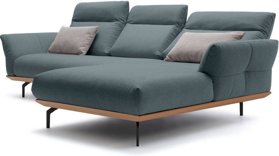 OTTO Creation BY ROLF BENZ Hoekbank Hs.460 Sokkel in eiken gegoten aluminium poten in umbra grijs breedte 298 cm - Foto 6