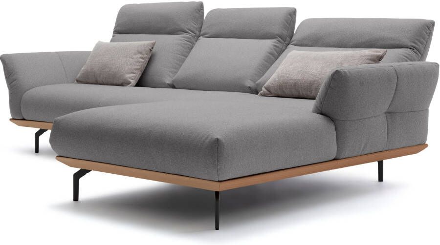 OTTO Creation BY ROLF BENZ Hoekbank Hs.460 Sokkel in eiken gegoten aluminium poten in umbra grijs breedte 298 cm - Foto 6