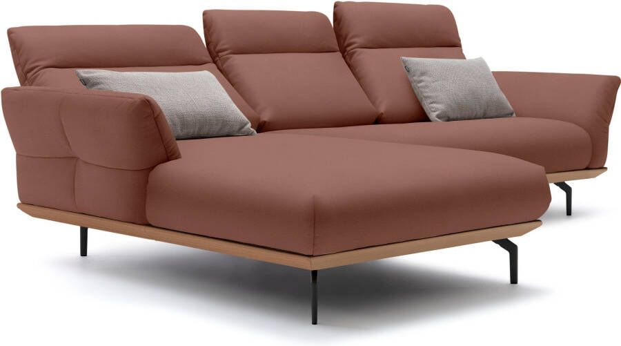 OTTO Creation BY ROLF BENZ Hoekbank Hs.460 Sokkel in eiken gegoten aluminium poten in umbra grijs breedte 298 cm - Foto 6