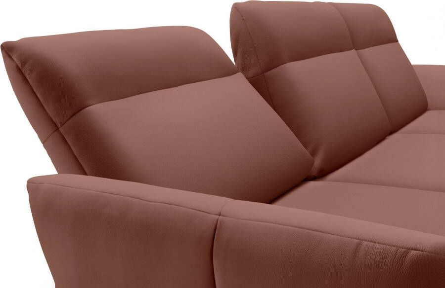 OTTO Creation BY ROLF BENZ Hoekbank Hs.460 Sokkel in eiken gegoten aluminium poten in umbra grijs breedte 298 cm - Foto 4