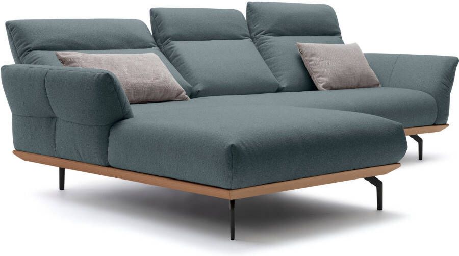 OTTO Creation BY ROLF BENZ Hoekbank Hs.460 Sokkel in eiken gegoten aluminium poten in umbra grijs breedte 298 cm - Foto 8