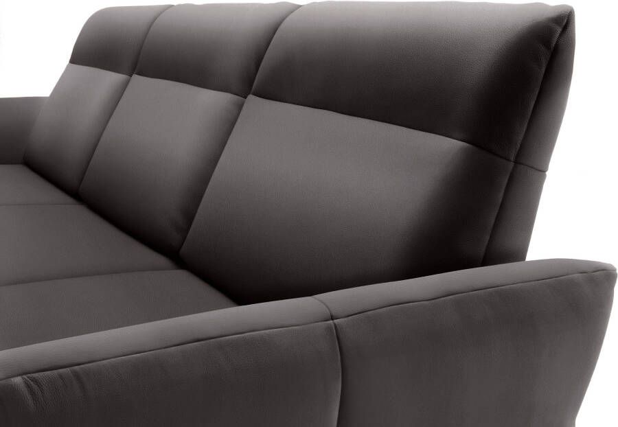 OTTO Creation BY ROLF BENZ Hoekbank Hs.460 Sokkel in eiken onderstel in umbra grijs breedte 338 cm - Foto 3