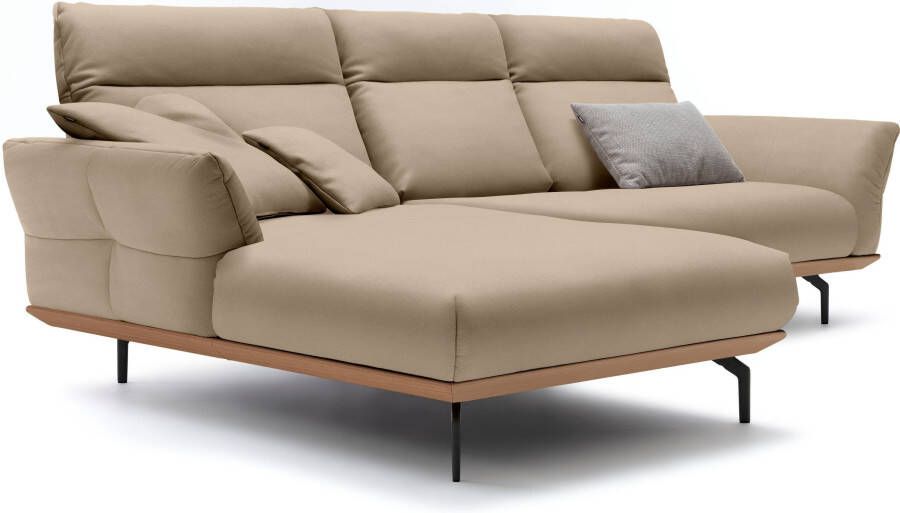 OTTO Creation BY ROLF BENZ Hoekbank Hs.460 Sokkel in eiken gegoten aluminium poten in umbra grijs breedte 298 cm - Foto 5