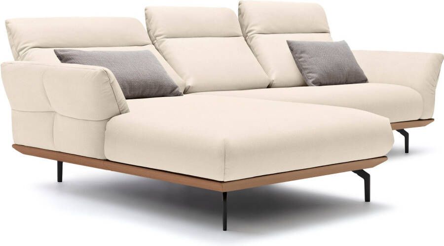 OTTO Creation BY ROLF BENZ Hoekbank Hs.460 Sokkel in eiken gegoten aluminium poten in umbra grijs breedte 298 cm - Foto 6