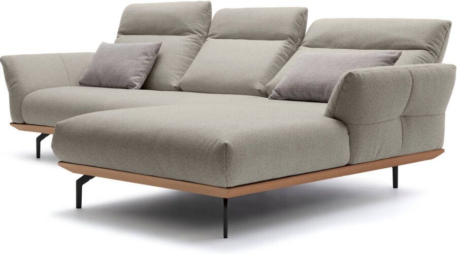 OTTO Creation BY ROLF BENZ Hoekbank Hs.460 Sokkel in eiken gegoten aluminium poten in umbra grijs breedte 298 cm - Foto 7