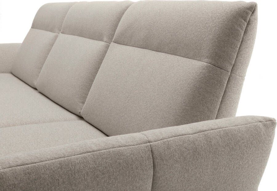 OTTO Creation BY ROLF BENZ Hoekbank Hs.460 Sokkel in eiken gegoten aluminium poten in umbra grijs breedte 298 cm - Foto 3