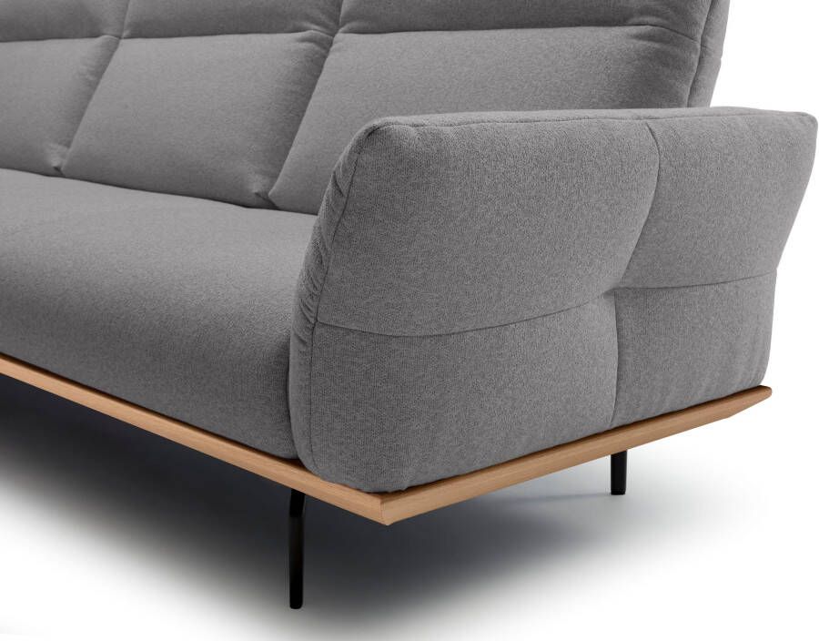 OTTO Creation BY ROLF BENZ Hoekbank Hs.460 Sokkel in eiken onderstel in umbra grijs breedte 318 cm - Foto 2
