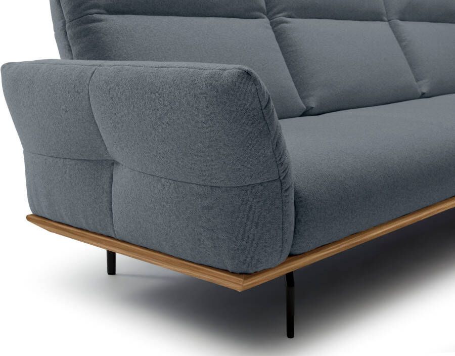 OTTO Creation BY ROLF BENZ Hoekbank Hs.460 Sokkel in walnotenhout onderstel in umbra grijs breedte 338 cm - Foto 2