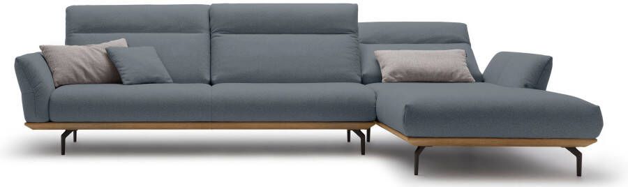 OTTO Creation BY ROLF BENZ Hoekbank Hs.460 Sokkel in walnotenhout onderstel in umbra grijs breedte 338 cm - Foto 9