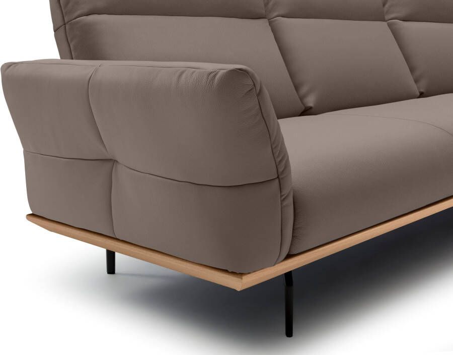 OTTO Creation BY ROLF BENZ Hoekbank Hs.460 Sokkel in eiken onderstel in umbra grijs breedte 338 cm - Foto 2