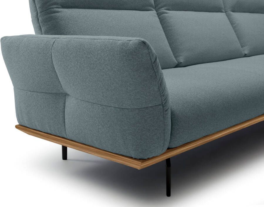 OTTO Creation BY ROLF BENZ Hoekbank Hs.460 Sokkel in walnotenhout onderstel in umbra grijs breedte 298 cm - Foto 2