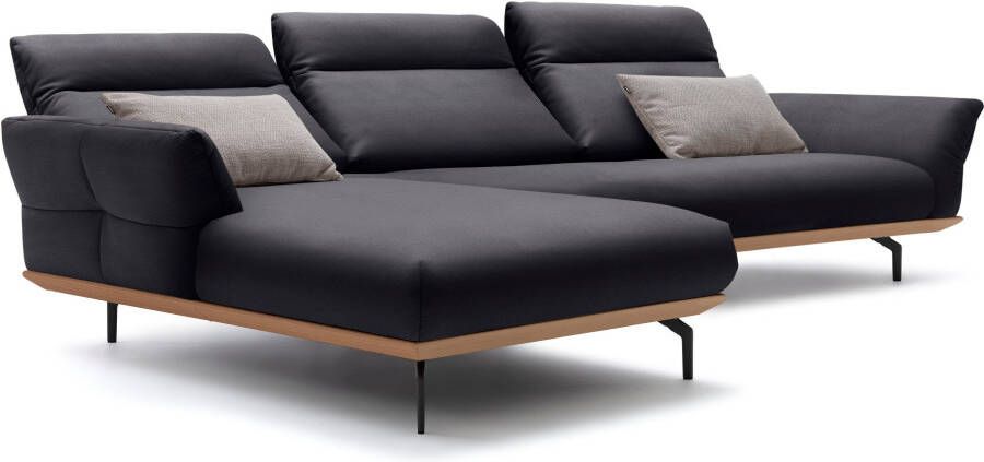 OTTO Creation BY ROLF BENZ Hoekbank Hs.460 Sokkel in eiken onderstel in umbra grijs breedte 338 cm - Foto 7