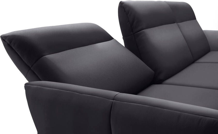 OTTO Creation BY ROLF BENZ Hoekbank Hs.460 Sokkel in eiken onderstel in umbra grijs breedte 338 cm - Foto 5