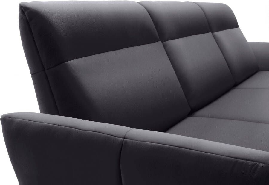 OTTO Creation BY ROLF BENZ Hoekbank Hs.460 Sokkel in eiken onderstel in umbra grijs breedte 338 cm - Foto 3