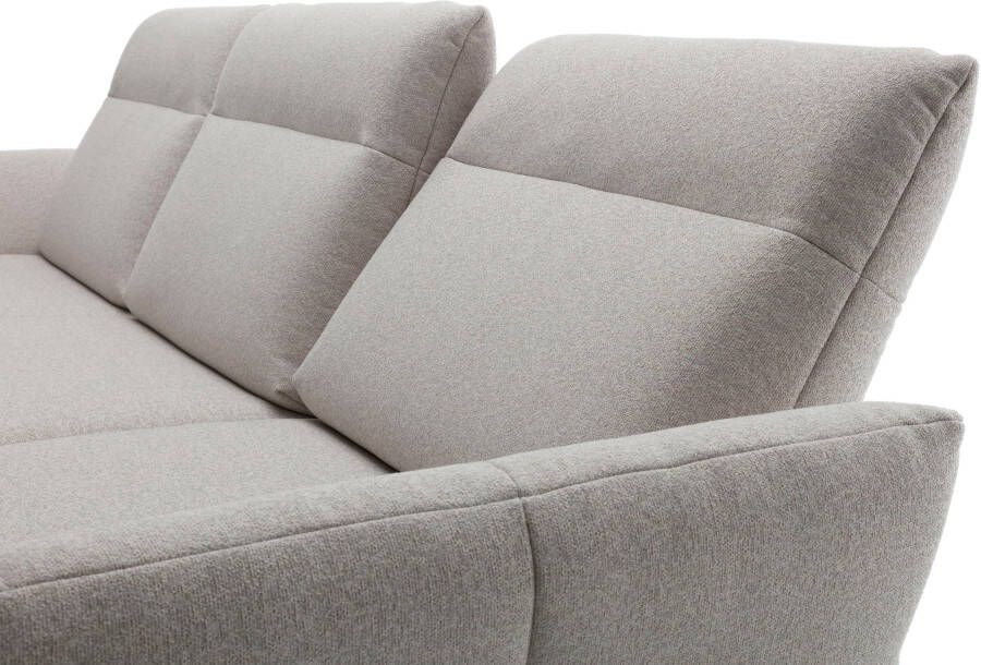 OTTO Creation BY ROLF BENZ Hoekbank Hs.460 Sokkel in eiken onderstel in umbra grijs breedte 338 cm - Foto 4