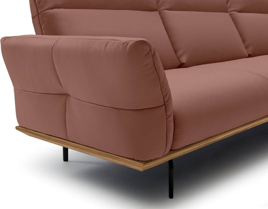 OTTO Creation BY ROLF BENZ Hoekbank Hs.460 Sokkel in walnotenhout onderstel in umbra grijs breedte 298 cm - Foto 2