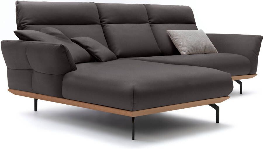 OTTO Creation BY ROLF BENZ Hoekbank Hs.460 Sokkel in eiken gegoten aluminium poten in umbra grijs breedte 298 cm - Foto 7