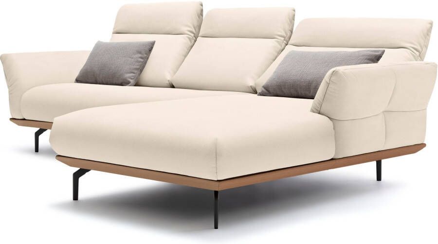 OTTO Creation BY ROLF BENZ Hoekbank Hs.460 Sokkel in eiken gegoten aluminium poten in umbra grijs breedte 298 cm - Foto 6