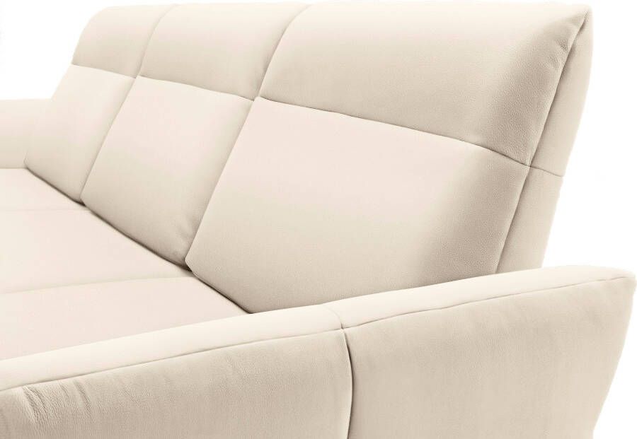 OTTO Creation BY ROLF BENZ Hoekbank Hs.460 Sokkel in walnotenhout onderstel in umbra grijs breedte 338 cm - Foto 3