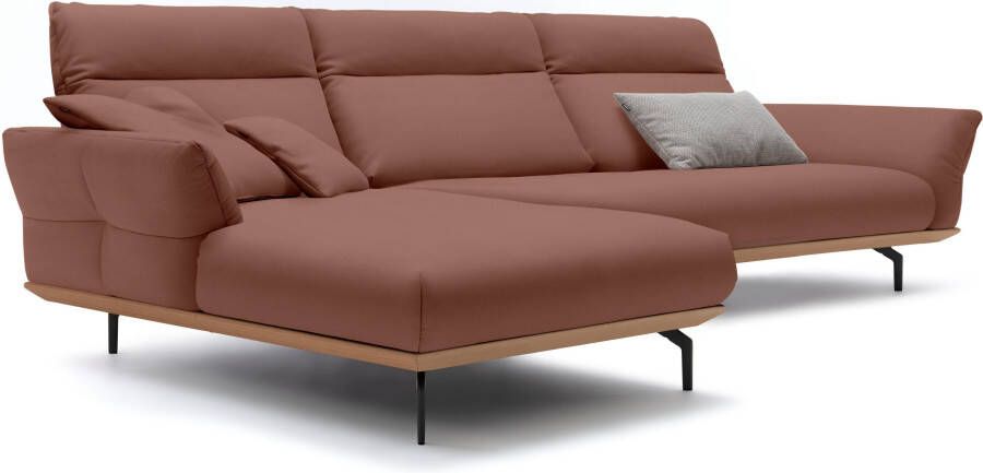 OTTO Creation BY ROLF BENZ Hoekbank Hs.460 Sokkel in eiken onderstel in umbra grijs breedte 338 cm - Foto 6