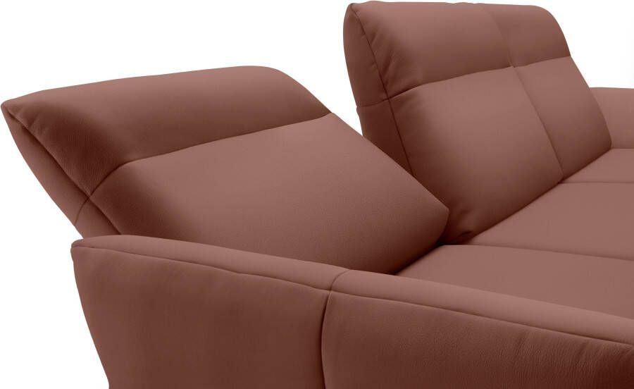 OTTO Creation BY ROLF BENZ Hoekbank Hs.460 Sokkel in eiken onderstel in umbra grijs breedte 338 cm - Foto 5