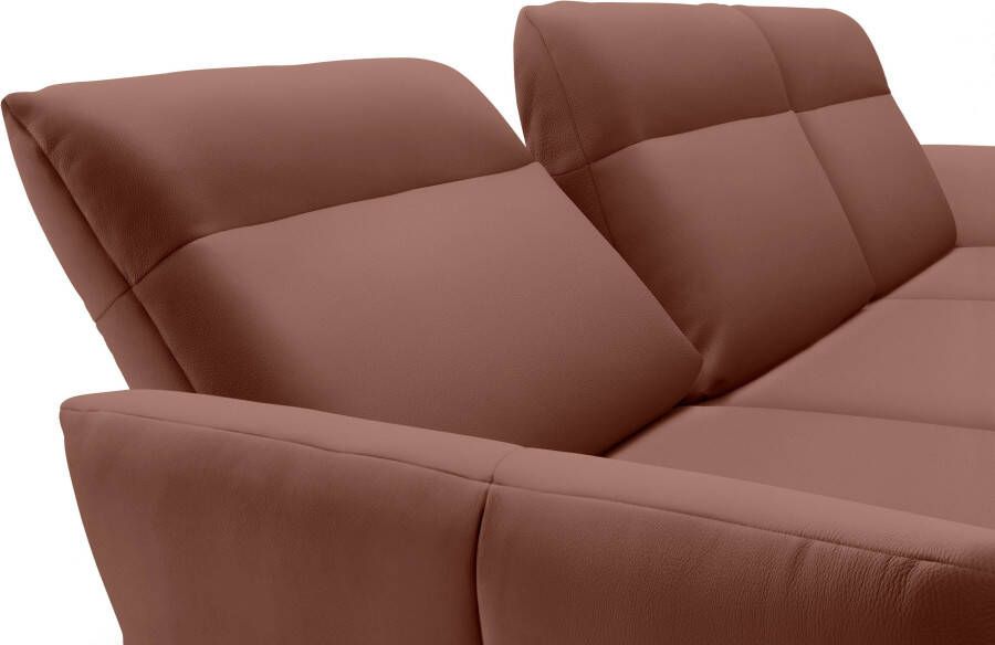 OTTO Creation BY ROLF BENZ Hoekbank Hs.460 Sokkel in eiken onderstel in umbra grijs breedte 338 cm - Foto 4