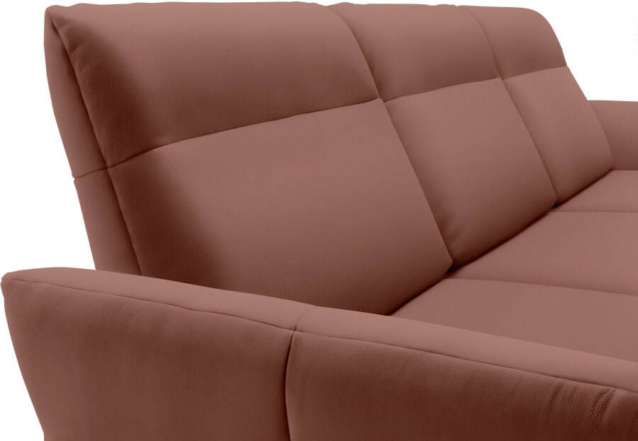 OTTO Creation BY ROLF BENZ Hoekbank Hs.460 Sokkel in eiken onderstel in umbra grijs breedte 338 cm - Foto 3