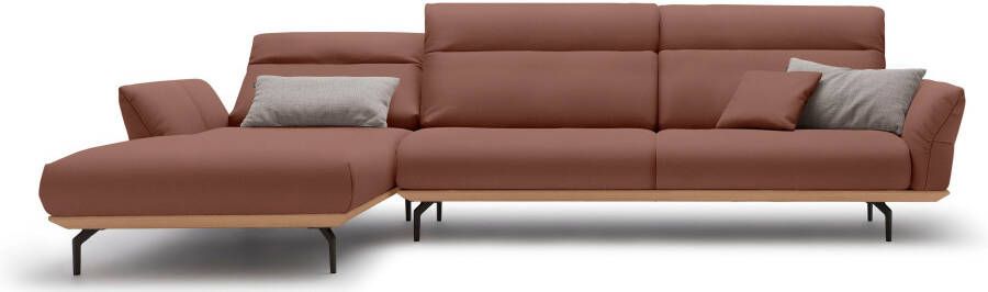 OTTO Creation BY ROLF BENZ Hoekbank Hs.460 Sokkel in eiken onderstel in umbra grijs breedte 338 cm - Foto 11