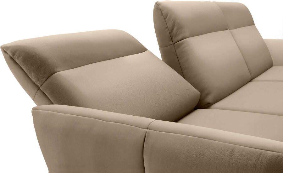 OTTO Creation BY ROLF BENZ Hoekbank Hs.460 Sokkel in eiken onderstel in umbra grijs breedte 318 cm - Foto 4