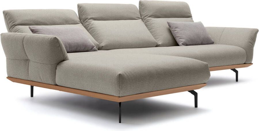 OTTO Creation BY ROLF BENZ Hoekbank Hs.460 Sokkel in eiken onderstel in umbra grijs breedte 318 cm - Foto 7