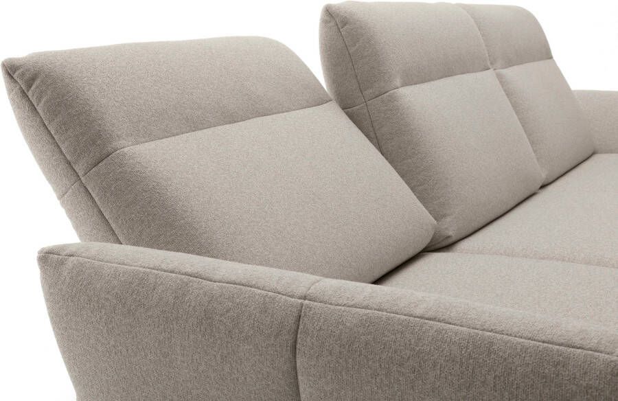 OTTO Creation BY ROLF BENZ Hoekbank Hs.460 Sokkel in eiken onderstel in umbra grijs breedte 318 cm - Foto 4