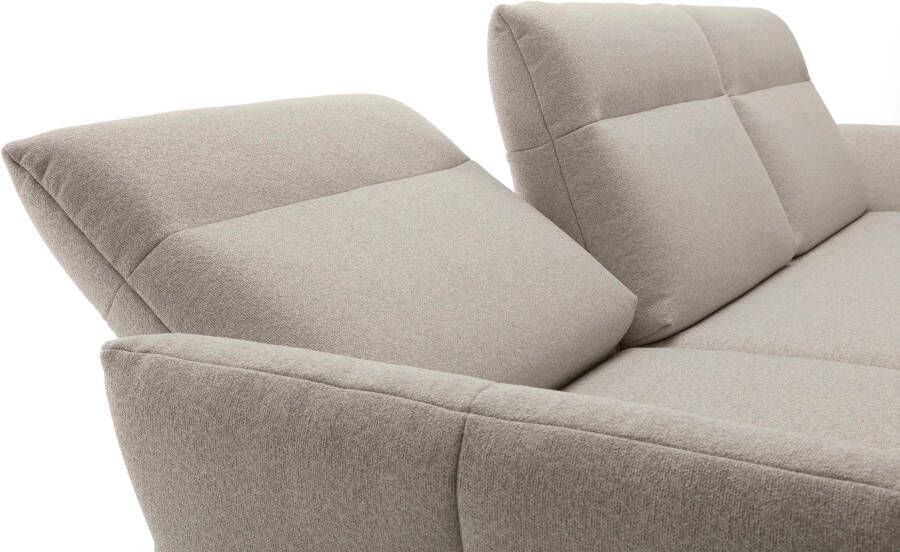 OTTO Creation BY ROLF BENZ Hoekbank Hs.460 Sokkel in eiken onderstel in umbra grijs breedte 318 cm - Foto 6