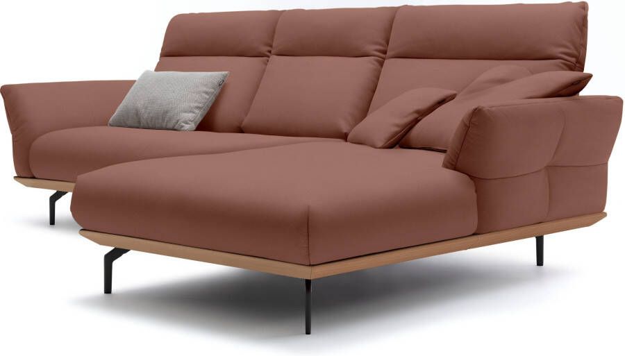 OTTO Creation BY ROLF BENZ Hoekbank Hs.460 Sokkel in eiken gegoten aluminium poten in umbra grijs breedte 298 cm - Foto 6