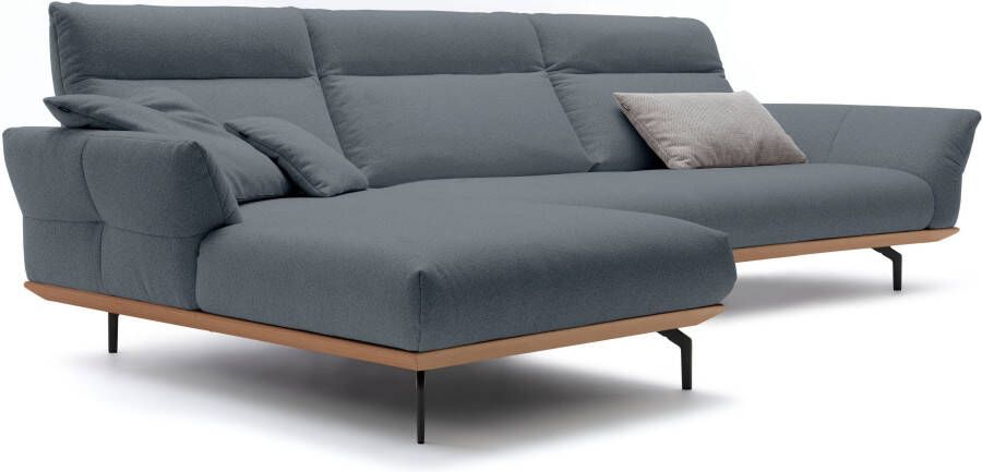 OTTO Creation BY ROLF BENZ Hoekbank Hs.460 Sokkel in eiken onderstel in umbra grijs breedte 338 cm - Foto 7