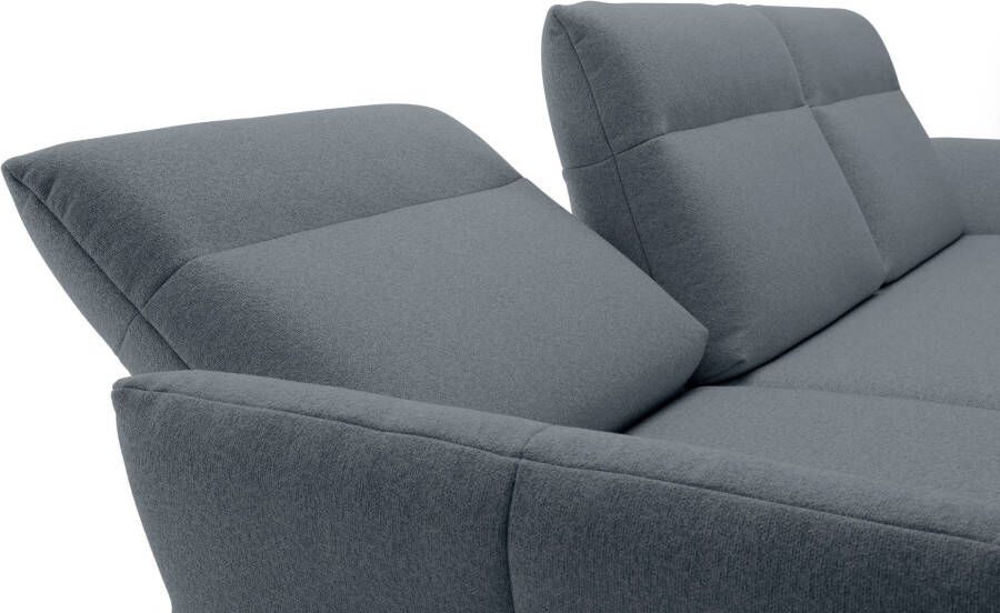 OTTO Creation BY ROLF BENZ Hoekbank Hs.460 Sokkel in eiken onderstel in umbra grijs breedte 338 cm - Foto 6