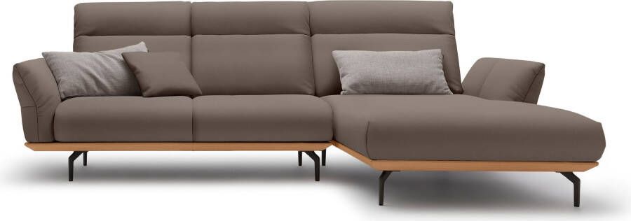 OTTO Creation BY ROLF BENZ Hoekbank Hs.460 Sokkel in eiken gegoten aluminium poten in umbra grijs breedte 298 cm - Foto 11