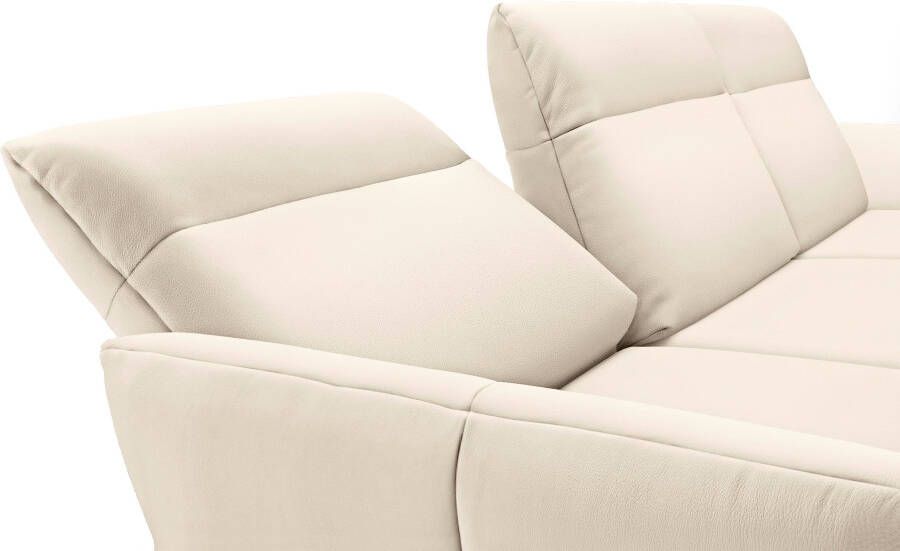 OTTO Creation BY ROLF BENZ Hoekbank Hs.460 Sokkel in eiken onderstel in umbra grijs breedte 338 cm - Foto 4