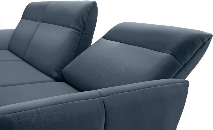 OTTO Creation BY ROLF BENZ Hoekbank Hs.460 Sokkel in walnotenhout onderstel in umbra grijs breedte 338 cm - Foto 5