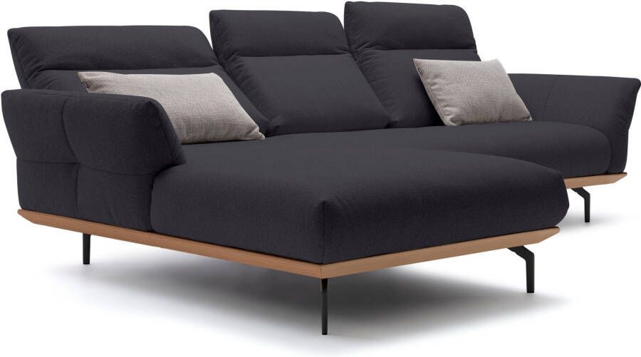 OTTO Creation BY ROLF BENZ Hoekbank Hs.460 Sokkel in eiken gegoten aluminium poten in umbra grijs breedte 298 cm - Foto 7