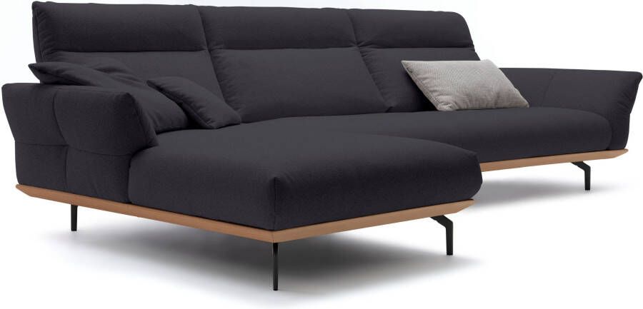 OTTO Creation BY ROLF BENZ Hoekbank Hs.460 Sokkel in eiken onderstel in umbra grijs breedte 338 cm - Foto 6