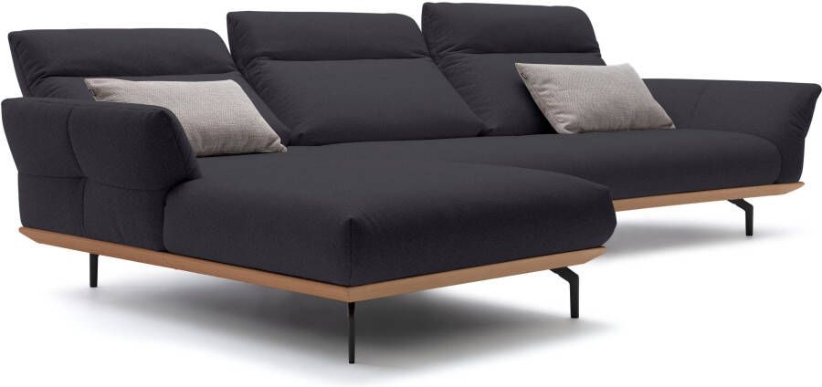 OTTO Creation BY ROLF BENZ Hoekbank Hs.460 Sokkel in eiken onderstel in umbra grijs breedte 338 cm - Foto 7