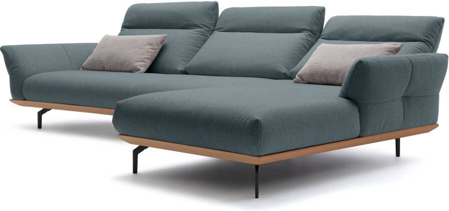 OTTO Creation BY ROLF BENZ Hoekbank Hs.460 Sokkel in eiken onderstel in umbra grijs breedte 338 cm - Foto 6