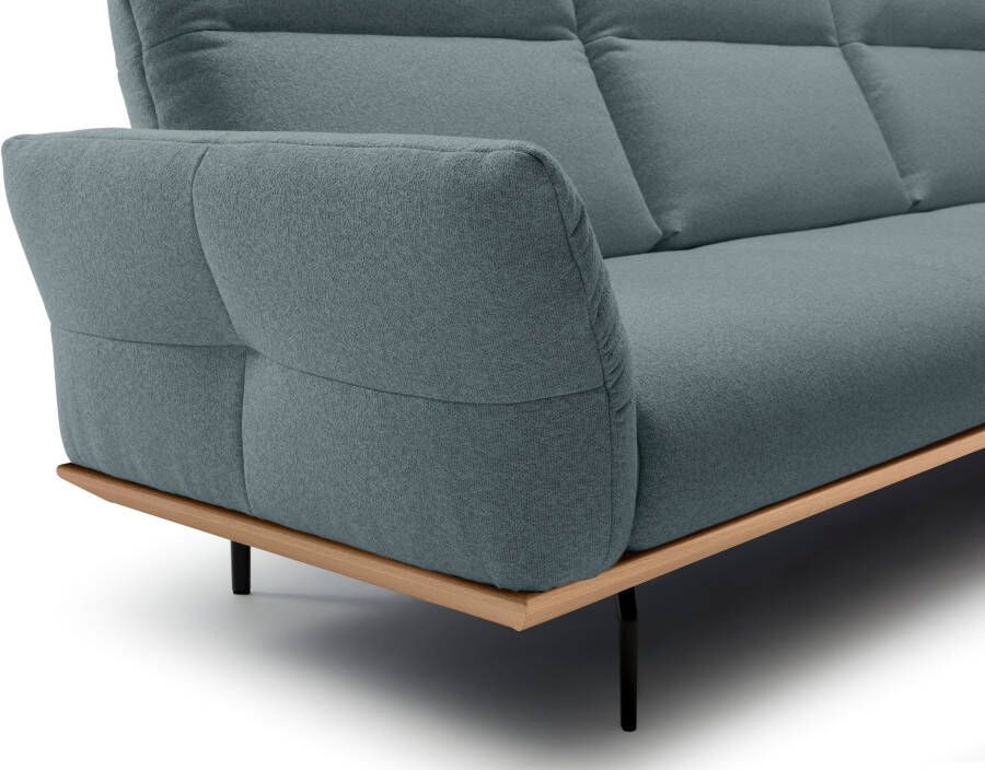 OTTO Creation BY ROLF BENZ Hoekbank Hs.460 Sokkel in eiken onderstel in umbra grijs breedte 338 cm - Foto 2